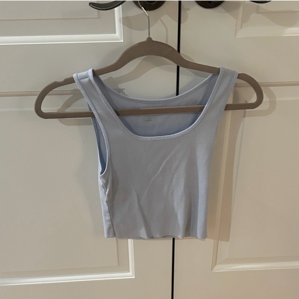 GAP Light Blue Cropped Tank Top
